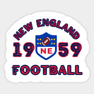 New England Football Vintage Style Sticker